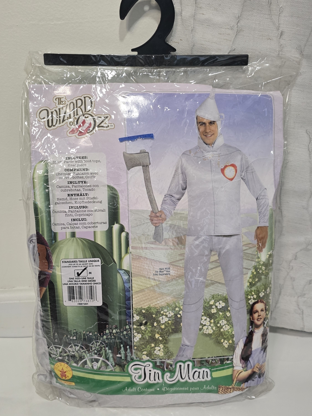 Wizard Of OZ Tin Man Adult Costume SILVER